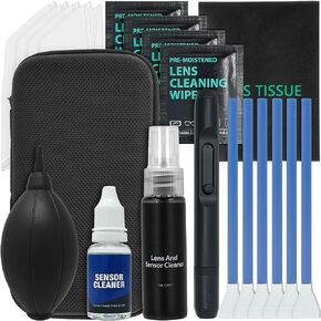 Indovis APS-C - رطب/جاف - مجموعة تنظيف المستشعر والكاميرا 20 قطعة معبأة بالمكنسة الكهربائية - DKL-20 in Kuwait