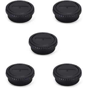 مجموعة غطاء العدسة الخلفية وغطاء غطاء الجسم لكاميرا Canon EF EF-S Mount Camera 90D 80D 77D 70D T8i T7 T7i T6 T6i T5i SL3 SL2 7D Mark II 6D Mark II 5D Mark IV 1Dx Mark III إلخ - 5 عبوات in Kuwait