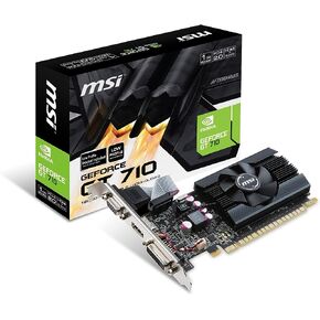MSI GAMING GeForce GT 710 1GB GDRR3 64-bit HDCP يدعم DirectX 12 OpenGL 4. 5 بطاقة رسومات منخفضة الحجم (GT 710 1GD3H LP) in Kuwait