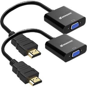 HDMI to VGA 1080P HDMI Male to VGA Female Video Converter Adapter Cable for PC Laptop HDTV Projectors and Other HDMI Input Devices in Saudi Arabia