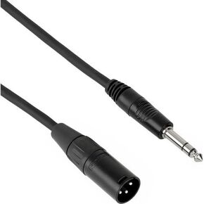 Pearstone PM Series 1/4 TRS M to XLR M Professional Interconnect Cable - 3' (0.91 m) in Saudi Arabia