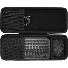 co2CREA Hard Case for Logitech MX Mechanical Mini Illuminated Keyboard | Soft Anti-Static Lining, Accessory Storage Pocket, Comfortable Hand Strap, Strong Zipper, Case Only in Saudi Arabia