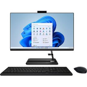 Lenovo F0G100N1US, IdeaCentre AIO 3-2022 - All-in-One Desktop - 24" FHD - HD Camera - Win 11-8GB Memory - 1TB + 256GB Storage - AMD Ryzen 3 5425U - Black - Mouse & Keyboard Included in Kuwait