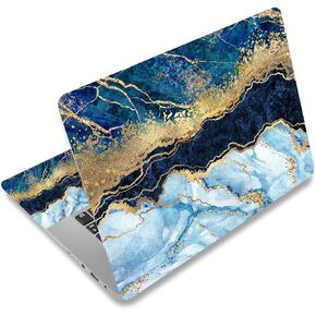 Laptop Skin Sticker Decal,12" 13" 13.3" 14" 15" 15.4" 15.6 inch Laptop Skin Sticker Cover Art Decal Protector Notebook PC (Black Marble) in Saudi Arabia