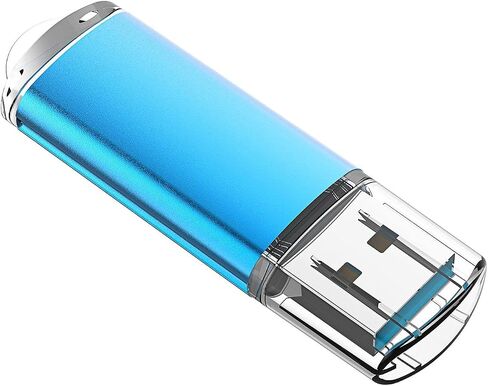 TOPESEL 5 Pack 32GB USB 2.0 Flash Drive Memory Stick USB Drive Jump Drive USB Storage Flash Drives Pen Drive Thumb Drives for Desktop, Laptop, Tablet (5 Mixed Colors: Black Blue Green Red Silver) in Kuwait