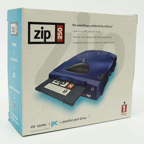 Iomega - Disk drive - ZIP ( 250 MB ) - Parallel - external - blue in Kuwait