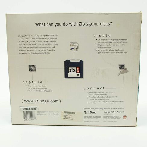 Iomega - Disk drive - ZIP ( 250 MB ) - Parallel - external - blue in Kuwait