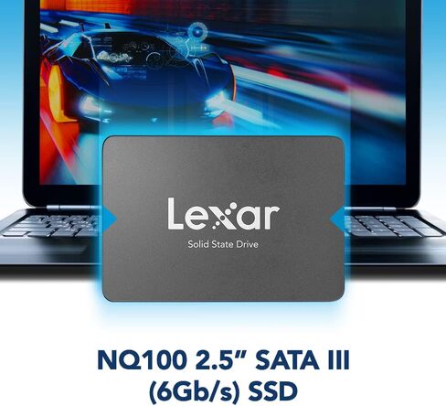 Lexar 960GB NQ100 SSD 2.5 Inch SATA III Internal Solid State Drive, Up to 550MB/s Read, Gray (LNQ100X960G-RNNNU) in Kuwait