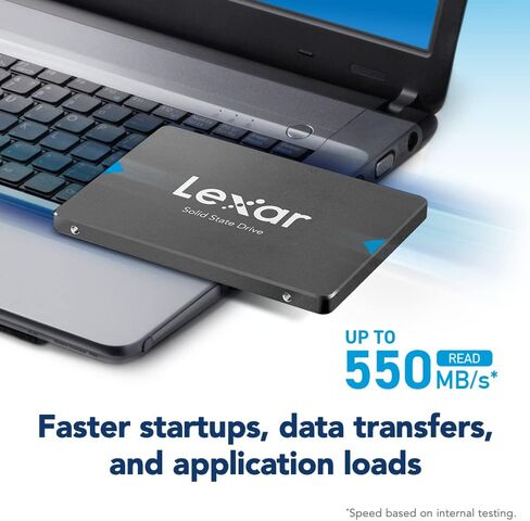Lexar 960GB NQ100 SSD 2.5 Inch SATA III Internal Solid State Drive, Up to 550MB/s Read, Gray (LNQ100X960G-RNNNU) in Kuwait