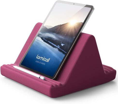 Lamicall Tablet Pillow Stand, Pillow Soft Pad for Lap - Tablet Holder Dock for Bed with 6 Viewing Angles, for iPad Pro 9.7, 10.5, 11, 12.9 Air Mini 4 3, Kindle, Galaxy Tab, E-Reader, Blackish Green in Saudi Arabia