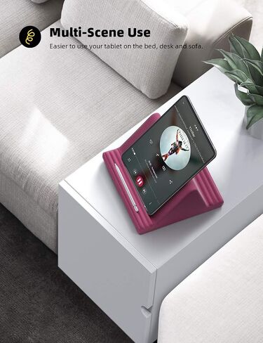 Lamicall Tablet Pillow Stand, Pillow Soft Pad for Lap - Tablet Holder Dock for Bed with 6 Viewing Angles, for iPad Pro 9.7, 10.5, 11, 12.9 Air Mini 4 3, Kindle, Galaxy Tab, E-Reader, Blackish Green in Saudi Arabia