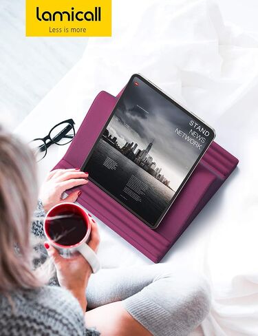 Lamicall Tablet Pillow Stand, Pillow Soft Pad for Lap - Tablet Holder Dock for Bed with 6 Viewing Angles, for iPad Pro 9.7, 10.5, 11, 12.9 Air Mini 4 3, Kindle, Galaxy Tab, E-Reader, Blackish Green in Saudi Arabia