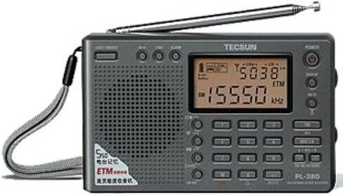 جهاز استقبال راديو PL-380 DSP FM ستيريو MW. SW. LW. W، مستقبل راديو عالمي PLL بشاشة LCD، وظيفة ETM مضافة من تيكسون in Saudi Arabia