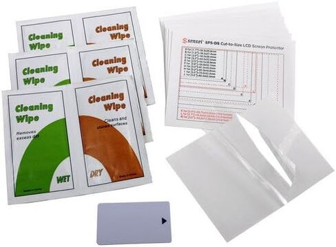 واقي شاشة LCD ناعم مقصوص حسب الحجم من سينسي (عبوة من 12 قطعة) in Kuwait