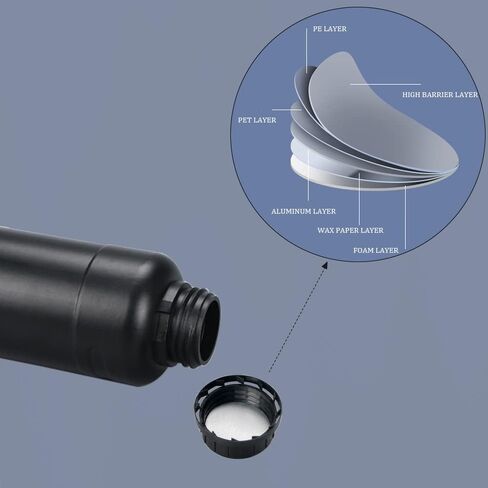 3pcs 500ml HDPE Darkroom Chemical Storage Bottle Film Photo Developing Processing Equipment with Label,Black in Kuwait