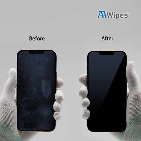 AAwipes Polishing Cloths 10 Packs (6.3" X 6.3", White, 320GSM, Superfine) Compatible with Apple iPhone, iPad, MacBook, iWatch, Soft & Nonabrasive 2-Layer Microfiber Cleaning Cloths (X3603) in Saudi Arabia