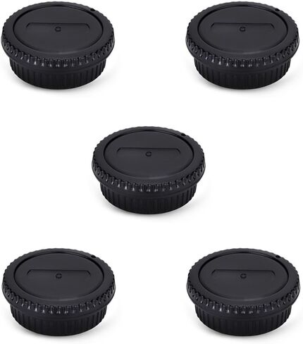 JJC Body Cap & Rear Lens Cap Cover for Canon Ef Ef-S Mount Cameras, 3-Pack | for Canon 90D 80D 77D 70D T8i T7 T7i T6 T6i T5 T5i SL3 SL2 7D Mark II 6D Mark II 5D Mark IV 1Dx Mark III, Dustproof, ABS in Saudi Arabia