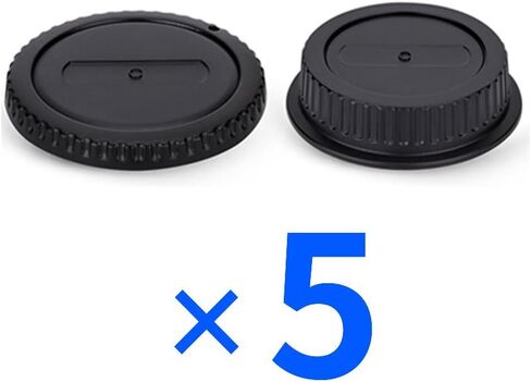 JJC Body Cap & Rear Lens Cap Cover for Canon Ef Ef-S Mount Cameras, 3-Pack | for Canon 90D 80D 77D 70D T8i T7 T7i T6 T6i T5 T5i SL3 SL2 7D Mark II 6D Mark II 5D Mark IV 1Dx Mark III, Dustproof, ABS in Saudi Arabia