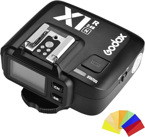 Godox X1R-N i-TTL 2.4G High Speed Sync Wireless Remote Flash Trigger Receiver Compatible for Nikon Camera, 1/8000s, 5 Groups and 32 Channels,2.4G Wireless X System in Saudi Arabia