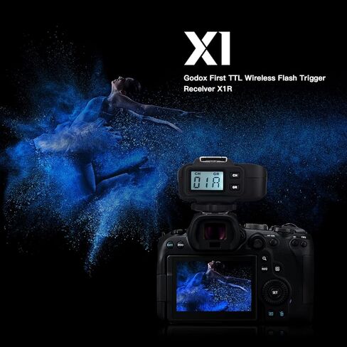 Godox X1R-N i-TTL 2.4G High Speed Sync Wireless Remote Flash Trigger Receiver Compatible for Nikon Camera, 1/8000s, 5 Groups and 32 Channels,2.4G Wireless X System in Saudi Arabia