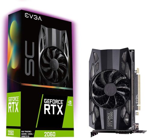 ايفجا 06G-P4-2068-KR جيفورس RTX 2060 KO الترا جيمنج، 6GB GDDR6، مراوح مزدوجة، لوحة خلفية معدنية in Kuwait