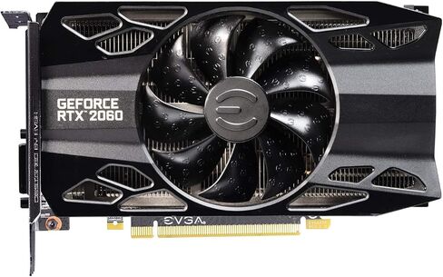 ايفجا 06G-P4-2068-KR جيفورس RTX 2060 KO الترا جيمنج، 6GB GDDR6، مراوح مزدوجة، لوحة خلفية معدنية in Kuwait