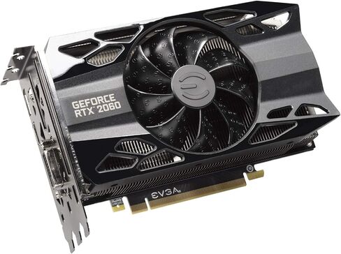ايفجا 06G-P4-2068-KR جيفورس RTX 2060 KO الترا جيمنج، 6GB GDDR6، مراوح مزدوجة، لوحة خلفية معدنية in Kuwait