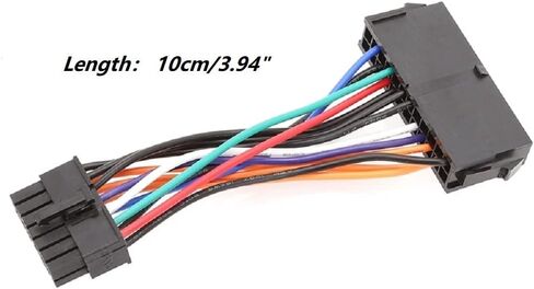 Cotchear 24pin إلى 14pin محول الطاقة الداخلي كابل PSU مصدر الطاقة الرئيسي لLenovo for IBM Q77 B75 A75 Q75 ATX سلك الطاقة 3.94 بوصة/ 10 سم in Saudi Arabia
