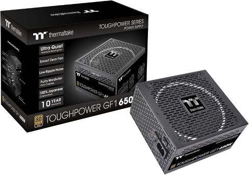 Thermaltake Toughpower GF3 1000W, True 600W 12VHPWR Connectors on PSU & NVIDIA RTX 40 series, ATX 3.0/PCI-E 5.0 Ready, 80+ Gold, SLI/Crossfire Ready Power Supply, PS-TPD-1000FNFAGU-4, 10 Year Warranty in Saudi Arabia