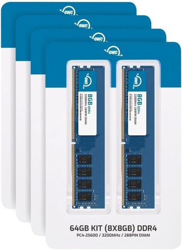 OWC 8GB DDR4 3200MHz PC4-25600 CL22 1RX8 UDIMM 1.2V 288-pin ذاكرة عشوائيّة للحاسوب المكتبي ترقية ذاكرة الوصول العشوائي للكمبيوتر in Kuwait