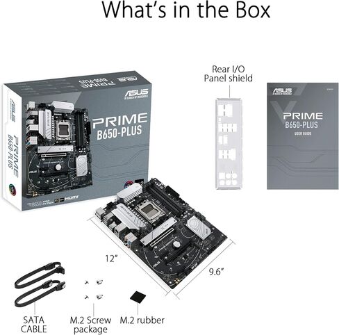 ASUS Prime B550-PLUS AMD AM4 Zen 3 Ryzen 5000 & 3rd Gen Ryzen ATX Motherboard (PCIe 4.0, ECC Memory, 1Gb LAN, HDMI 2.1, DisPlayPort 1.2 (4K@60HZ), Addressable Gen 2 RGB Header and Aura Sync) in Kuwait