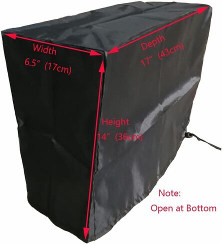 Large Size CPU Dust Cover, Gaming Computer Desktop PC Mid-Tower [Antistatic, Waterproof] Jacket Protector, PC Case, Computer Dust Cover with Adjustable Elastic Cord (10W x27.5D x20H) in Kuwait