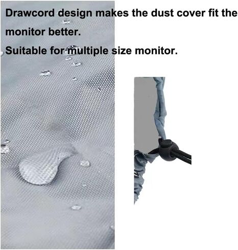 Monitor Dust Cover 26, 27, 28, 29 inch Anti-Static Dustproof Protective Cover for LCD/LED/HD Panel Case Computer Sleeve Compatible with iMac 27“, 26-29" PC, Desktop and TV (26-29 inch Black) in Kuwait