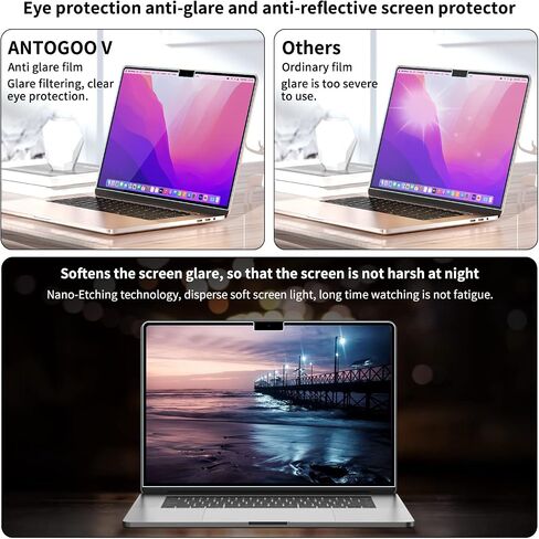 2 Pack Anti Blue Light Screen Protector Compatible with 2026 MacBook Neo 13-Inch, Eye Protection Matte Anti Glare Film for 13in Mac Neo A18 Pro Chip in Kuwait