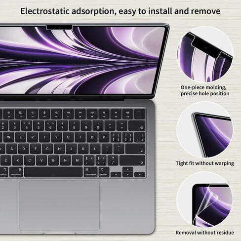 2 Pack Anti Blue Light Screen Protector Compatible with 2026 MacBook Neo 13-Inch, Eye Protection Matte Anti Glare Film for 13in Mac Neo A18 Pro Chip in Kuwait