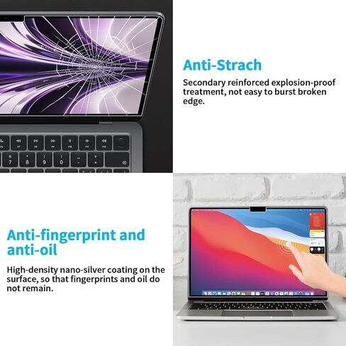 2 Pack Anti Blue Light Screen Protector Compatible with 2026 MacBook Neo 13-Inch, Eye Protection Matte Anti Glare Film for 13in Mac Neo A18 Pro Chip in Kuwait