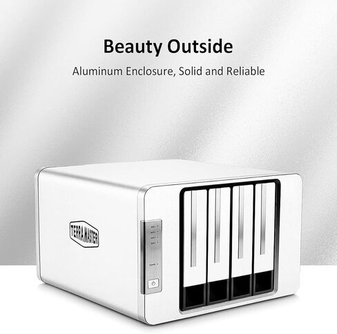 TERRAMASTER D4-300 USB 3.1 (Gen1) حاوية محرك أقراص صلبة خارجي للتخزين من النوع C قابلة للتبديل السريع (بدون قرص) in Kuwait