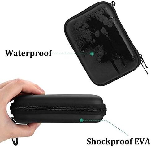حافظة محرك الأقراص الصلبة AGPTEK EVA المقاومة للماء لـ RAVPower FileHub Western Digital WD Elements My Passport Canvio Basics Seagate Backup Plus Slim 1TB 2TB USB 3.0، محمولة 2.5 بوصة حقيبة سفر للقرص الصلب الخارجي in Saudi Arabia