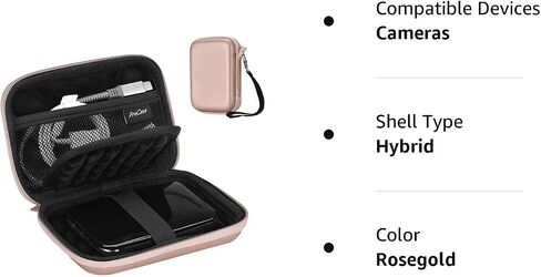 ProCase External Hard Drive Travel Case for 2.5" HDD/SSD -Black | Fits Seagate Portable, Samsung T9, WD Elements, My Passport, Toshiba Canvio Basics, 1TB-5TB Drives, USB 3.0 HDD/SSD Storage in Kuwait