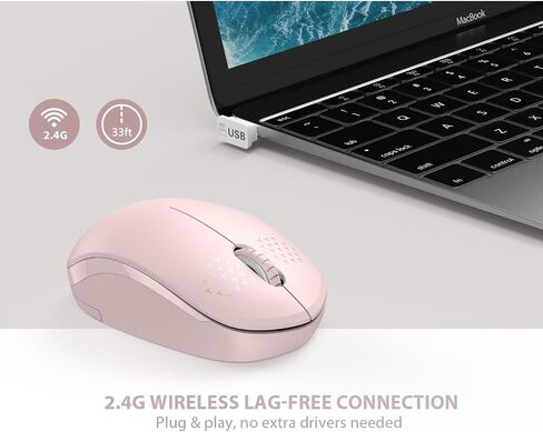 seenda Wireless Mouse for Laptop, 2.4G Noiseless Computer Mouse,Mint Green in Saudi Arabia