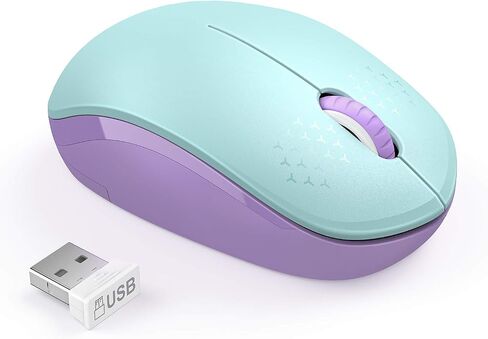 seenda Wireless Mouse for Laptop, 2.4G Noiseless Computer Mouse,Mint Green in Saudi Arabia