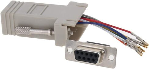 Heyiarbeit 9-pin 2-Row DB9 VGA Gender Changer Female to Female Mini Gender Changer Coupler Adapter Connector for Serial Applications Blue 5pcs in Kuwait