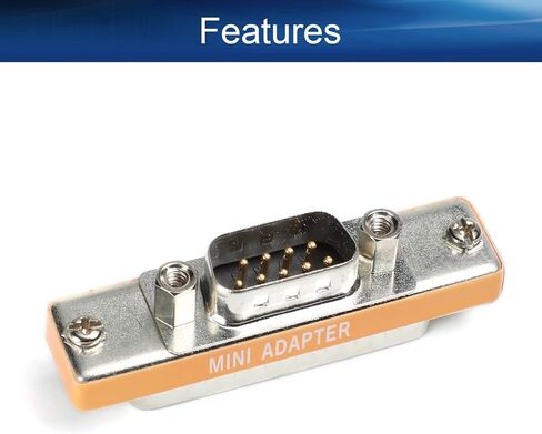 Heyiarbeit 25-pin 2-Row D-SUB VGA Gender Changer DB25 Male to Female Mini Gender Changer Coupler Adapter Connector for Serial Applications Blue 1pcs in Kuwait
