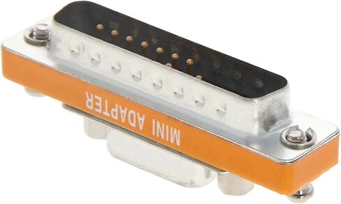 Heyiarbeit 25-pin 2-Row D-SUB VGA Gender Changer DB25 Male to Female Mini Gender Changer Coupler Adapter Connector for Serial Applications Blue 1pcs in Kuwait