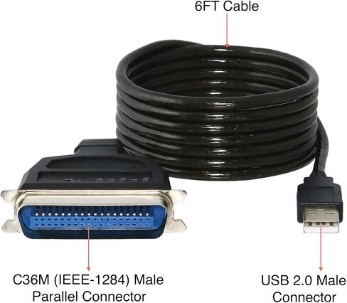 Sabrent SBT-UPPC USB to Parallel 6-Foot Printer Cable in Kuwait