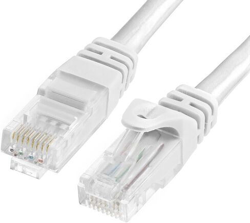 Cmple Cat6 Ethernet Cable 10Gbps - Computer Networking Cord with Gold-Plated RJ45 Connectors, 550MHz Cat6 Network Ethernet LAN Cable Supports Cat6, Cat5e, Cat5 Standards - 10 Feet Yellow in Saudi Arabia