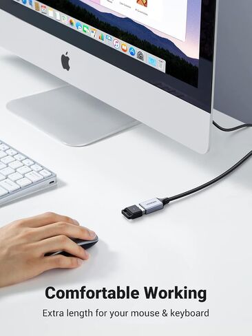 UGREEN 2 Pack USB Extension Cable (3 FT+ 3 FT), Nylon Braided Extender Compatible With Webcam, Camera, Phone, Hub, Mouse, Keyboard, Printer, Hard Drive, Headset in Kuwait