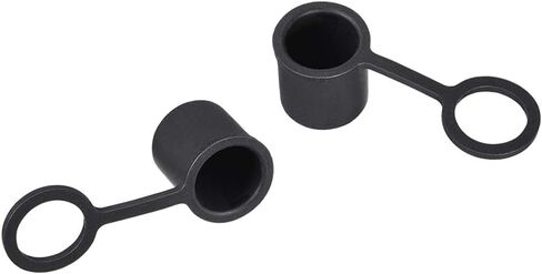 uxcell 20pcs BNC Silicone Protectors Cap Port Cover Anti Dust Black in Saudi Arabia