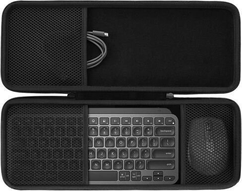 co2CREA Hard Case for Logitech MX Keys S/Keys Advanced Keyboard | Portable Travel Storage Box, Protective EVA Carrying Bag with Shockproof Foam Cushion and Handle in Kuwait