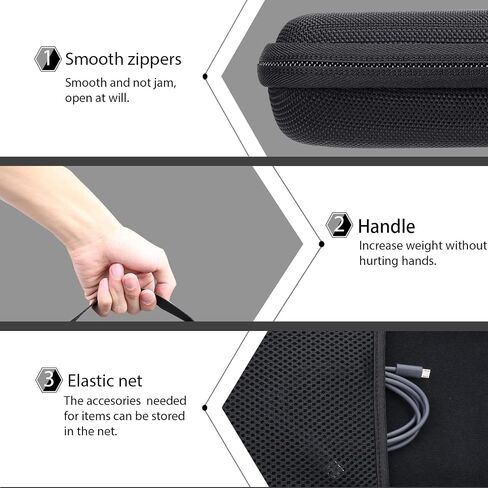 co2CREA Hard Case for Logitech MX Keys S/Keys Advanced Keyboard | Portable Travel Storage Box, Protective EVA Carrying Bag with Shockproof Foam Cushion and Handle in Kuwait
